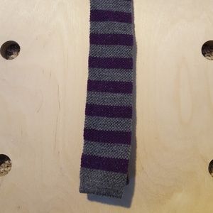 Italian wool knit tie in stripe